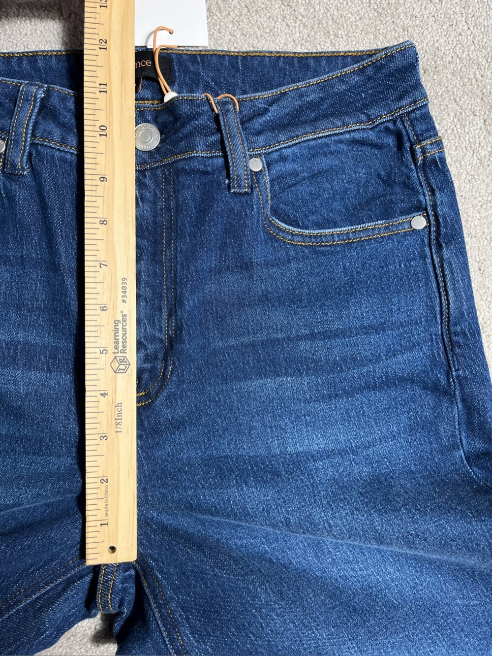 Quince Organic Cotton High Rise Wide Leg Jeans Size 29 Blue - Picture 7 of 10